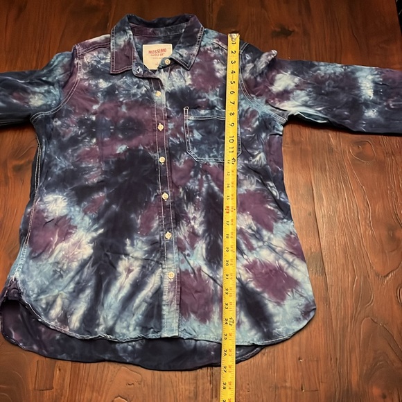 Tie-Dye Denim Shirt Women Size Large - Picture 7 of 7